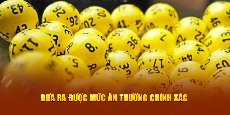 Đưa ra được mức ăn thưởng chính xác 