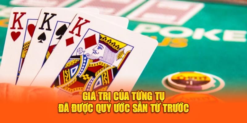 Giá trị của từng tụ đã được quy ước sẵn từ trước