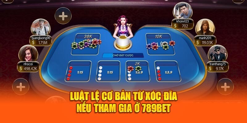 Luật lệ cơ bản từ xóc đĩa nếu tham gia ở 789Bet