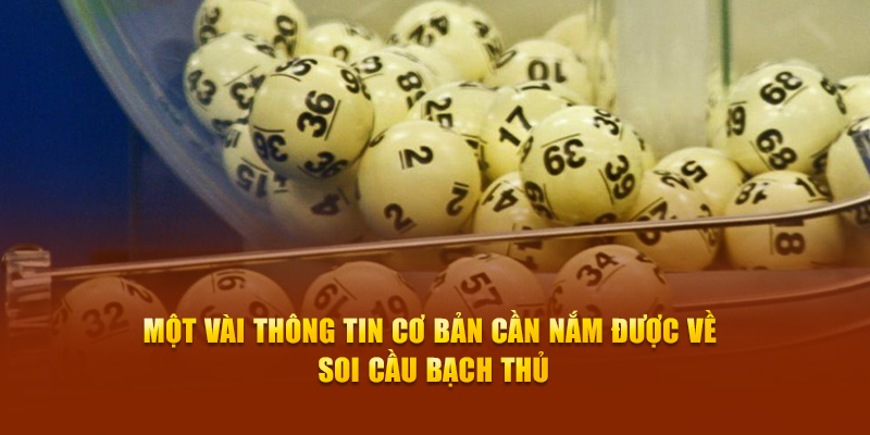 Một vài thông tin cơ bản cần nắm được về soi cầu bạch thủ