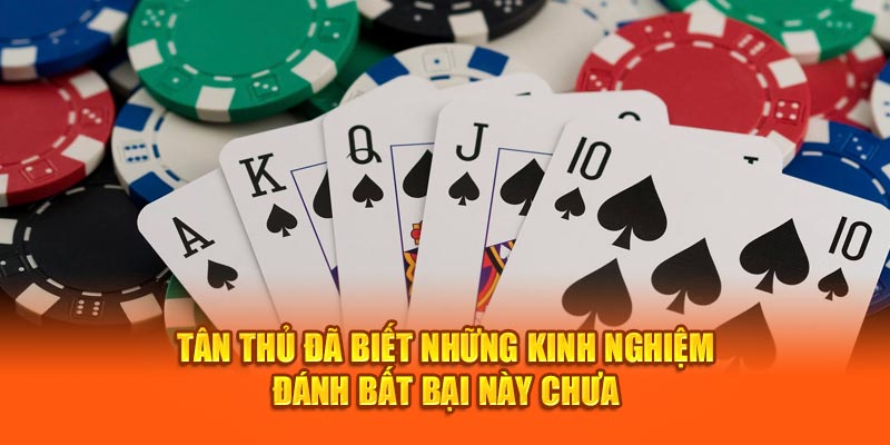 Tân thủ đã biết những kinh nghiệm đánh bất bại này chưa?