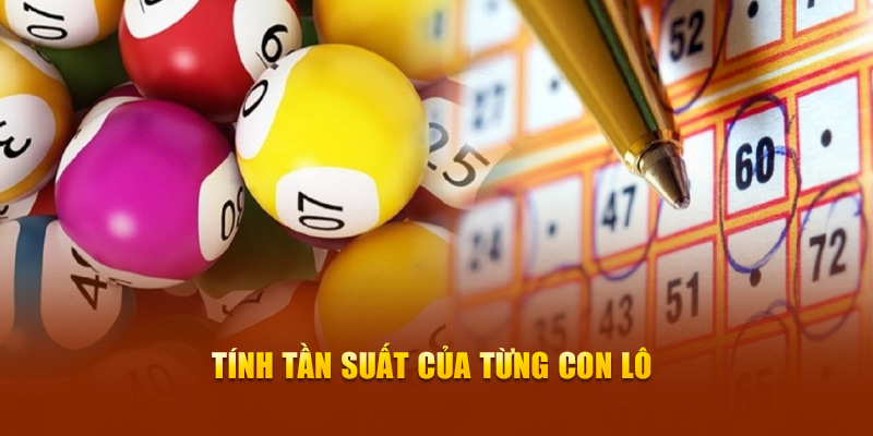 Tính tần suất của từng con lô 