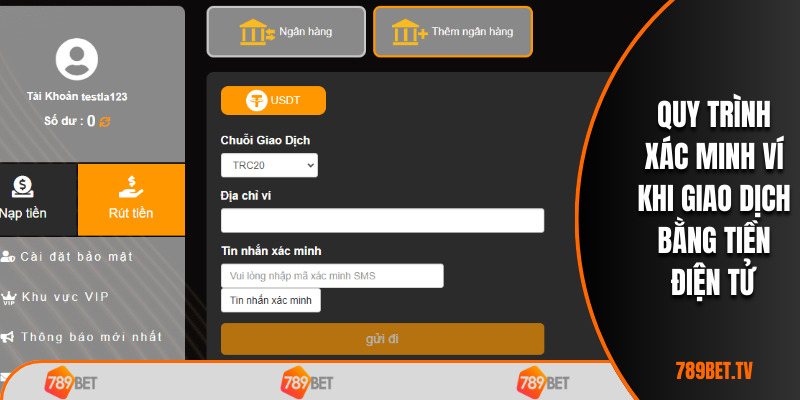 Quy trình xác minh ví khi giao dịch bằng tiền điện tử